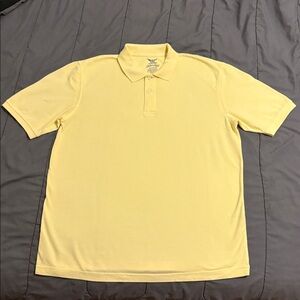 Faded Glory Light Yellow Polo Shirt
